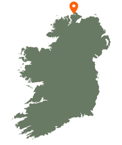 Carrickabraghy Castle Map